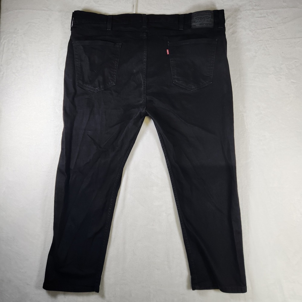 Levi's 502 Black Jeans Men's 46x29‎ Relaxed Taper Big & Tall - Picture 6 of 9